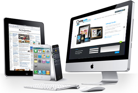 Siti web e app su computer, tablet e smartphone — WebApp Studio